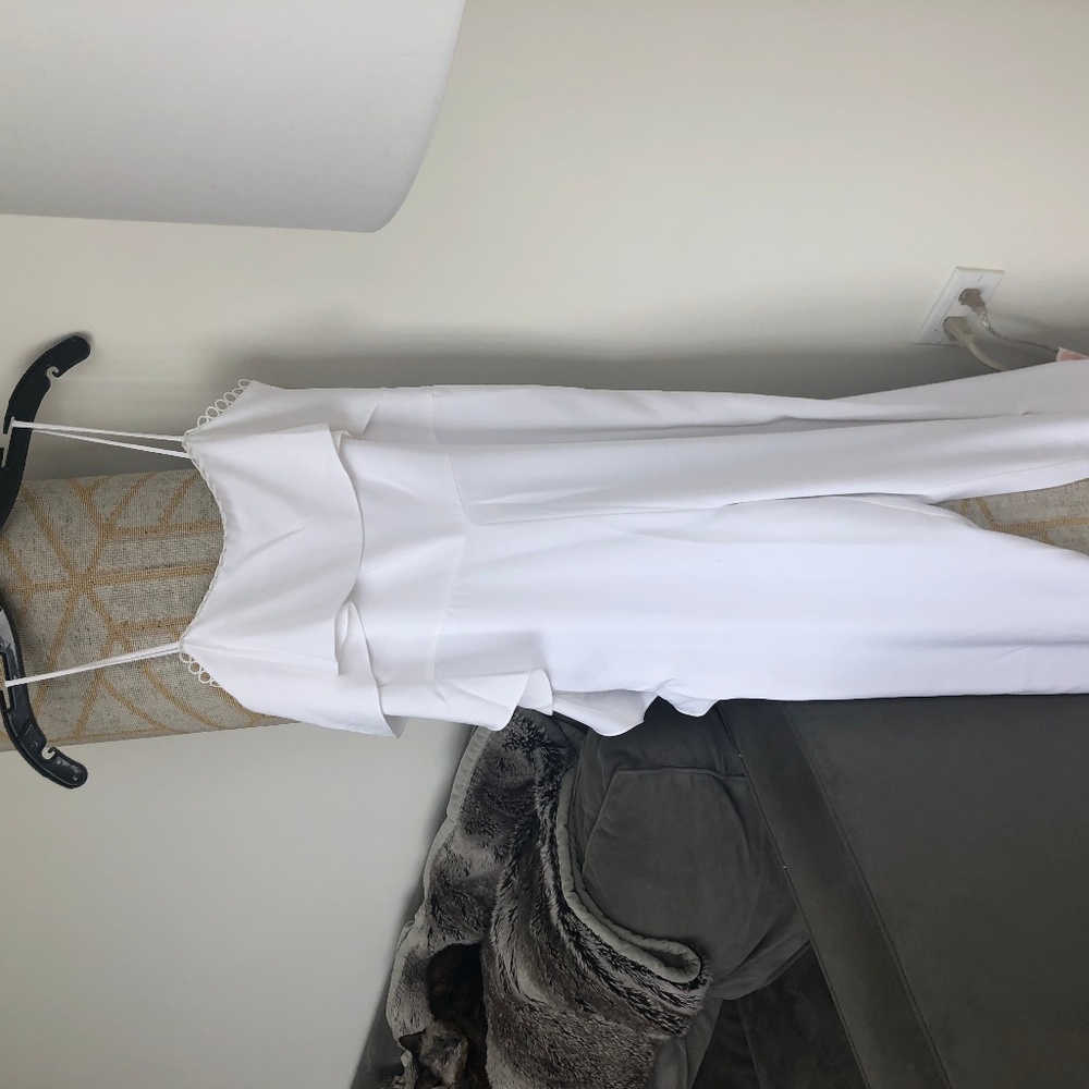 Monique Lhuillier White Jumpsuit